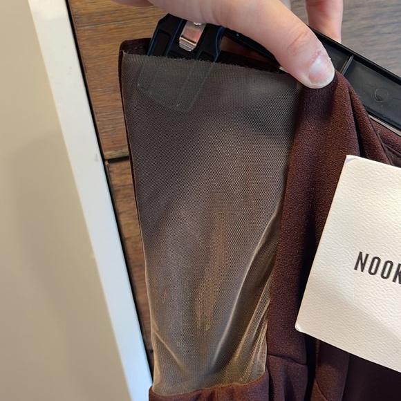 NWT Nookie Scandal Brown Strapless Midi Dress size XS - Picture 12 of 13